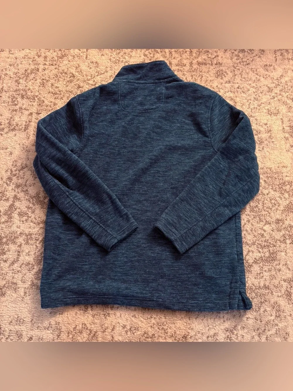 Tommy Bahama Blue Fuzzy Quarter Zip Size Medium